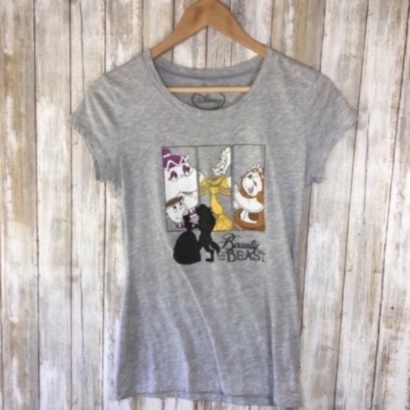 Disney Beauty & The Beast Gray Tee - Picture 2 of 4